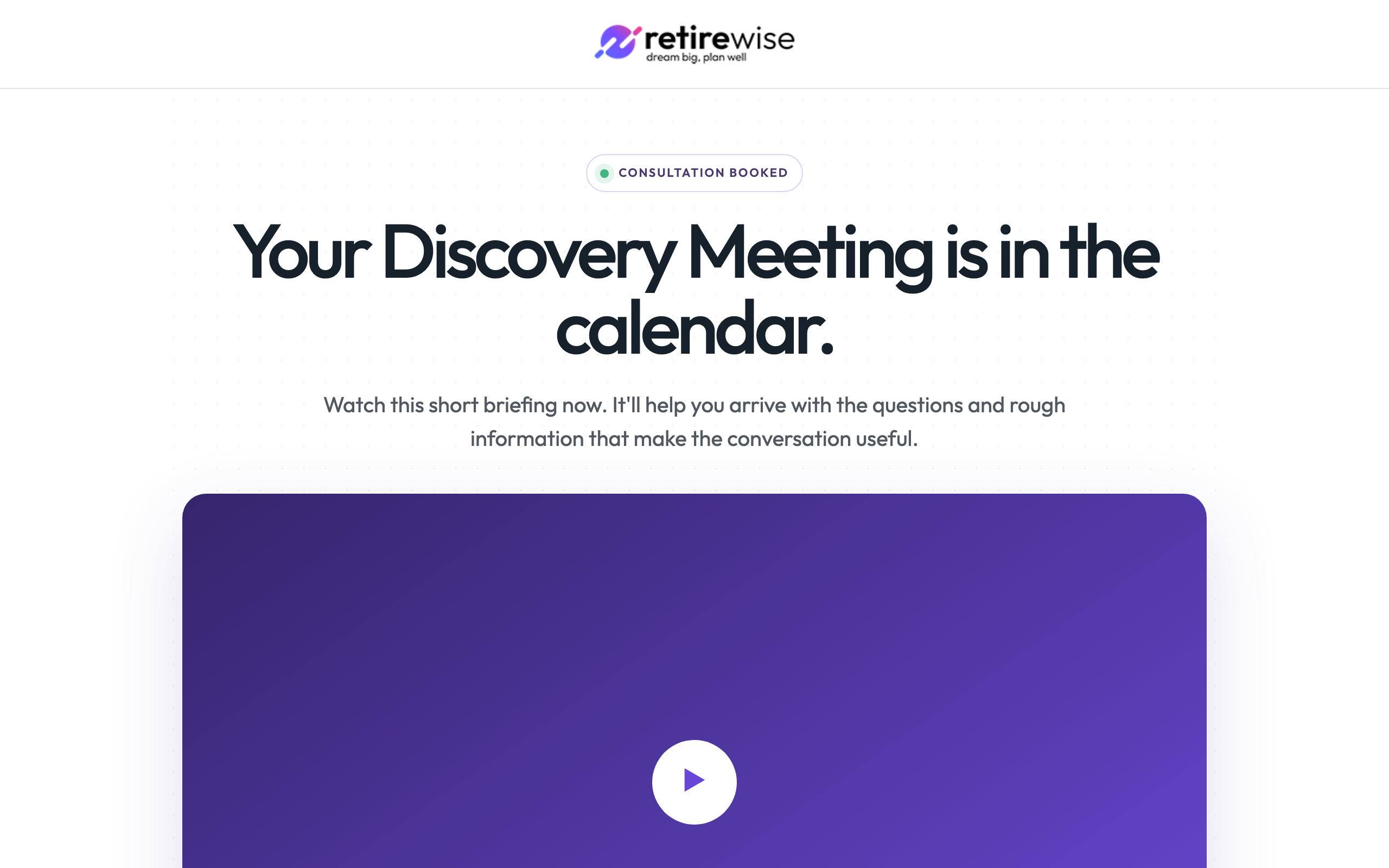 Confirmation page preview