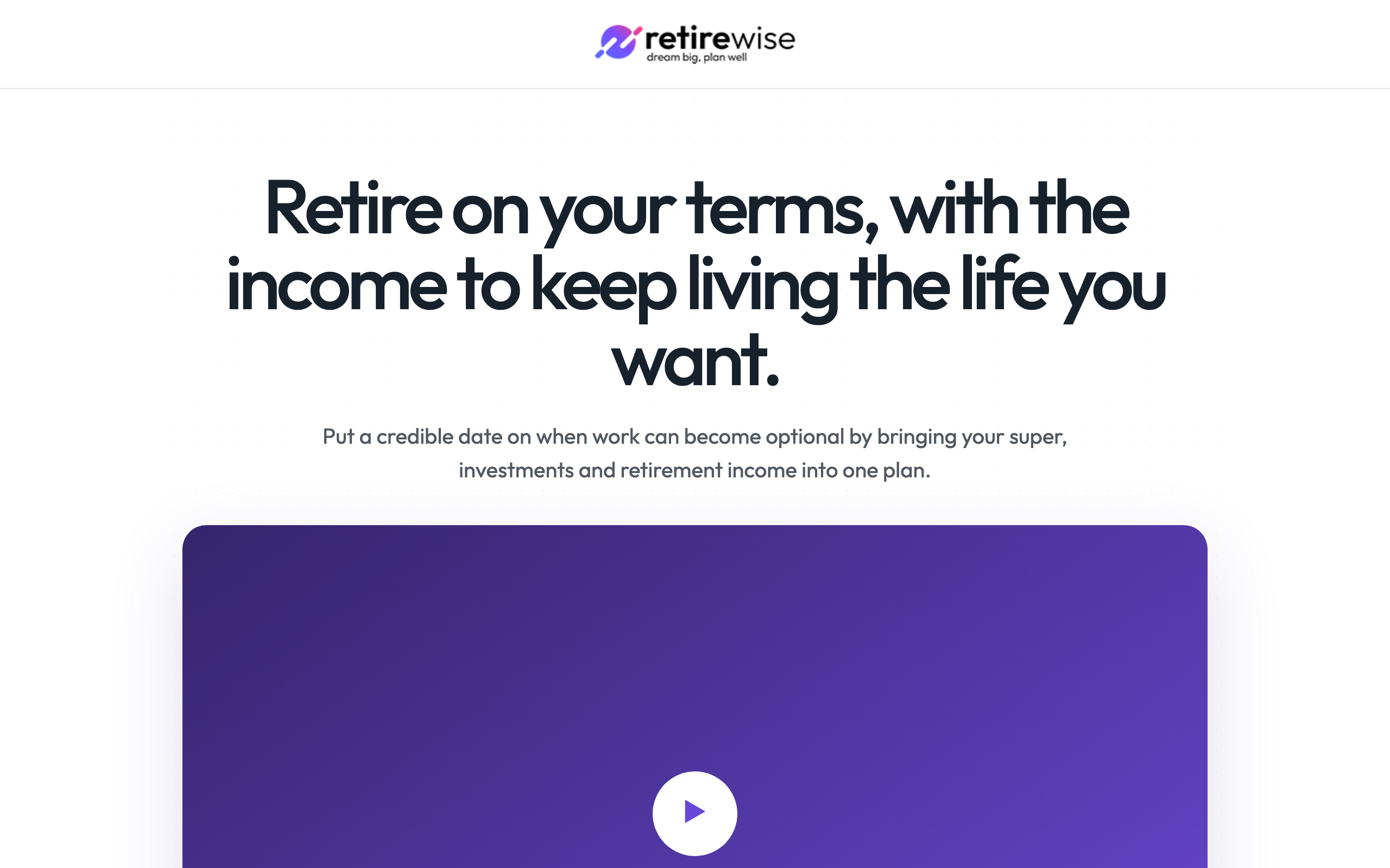 Landing page preview